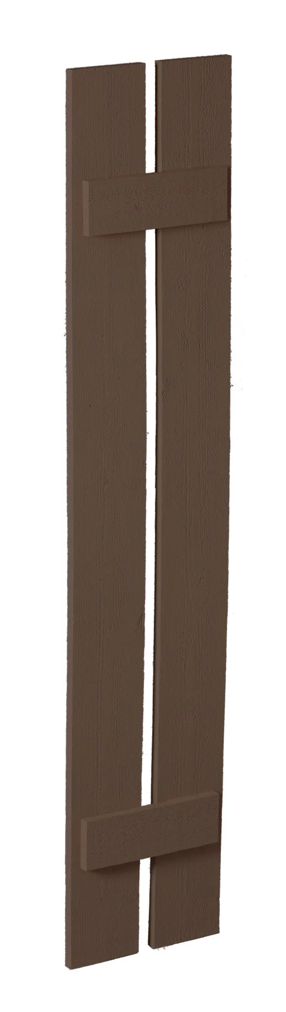 12" Plank Shutter - 2 Board , 2 Batten Sample (available in multiple finish options)