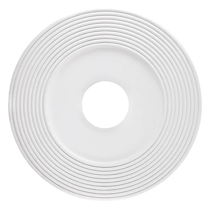 16-Inch Saturn Polyurethane Medallion, White Finish