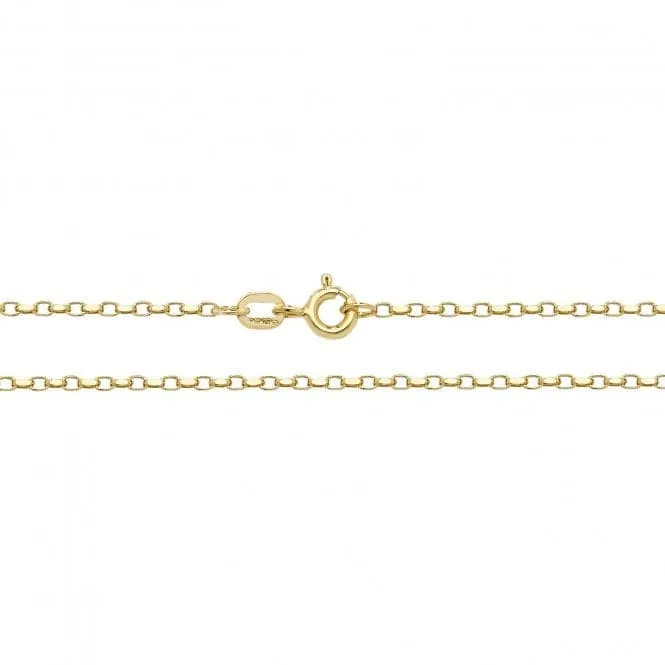 9ct Yellow Gold Double Curb Belcher Chain CH125