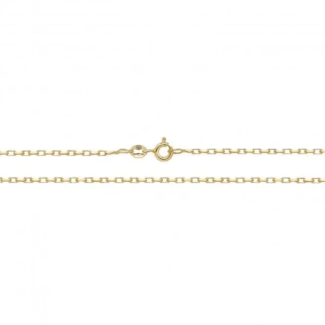 9ct Yellow Gold Double Curb Belcher Chain CH125