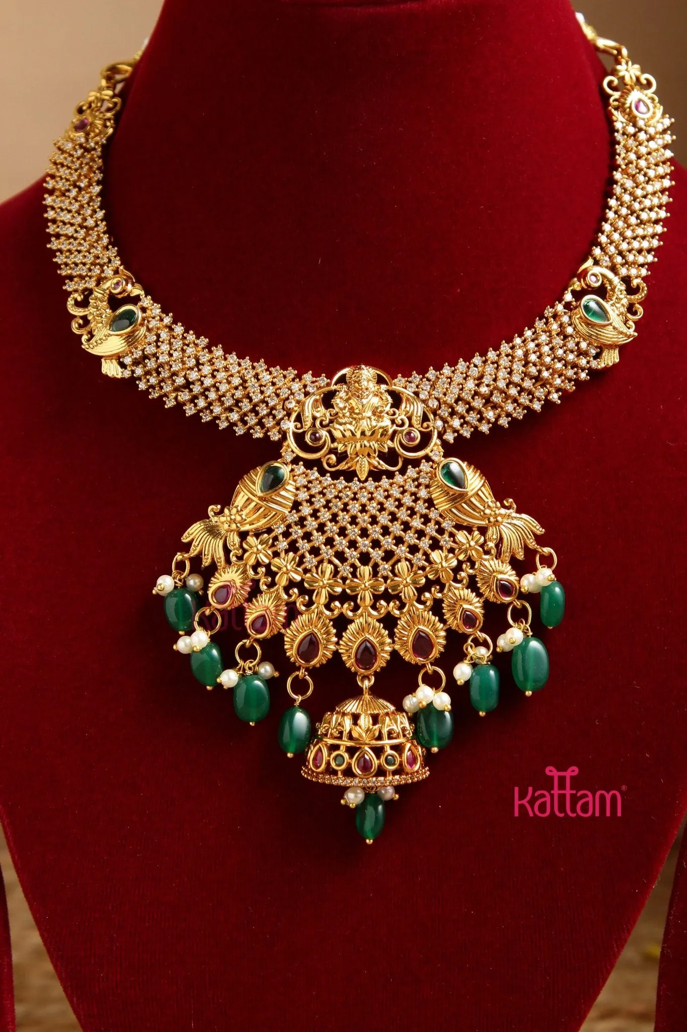 Amara - Lakshmi Intricate Stone Necklace