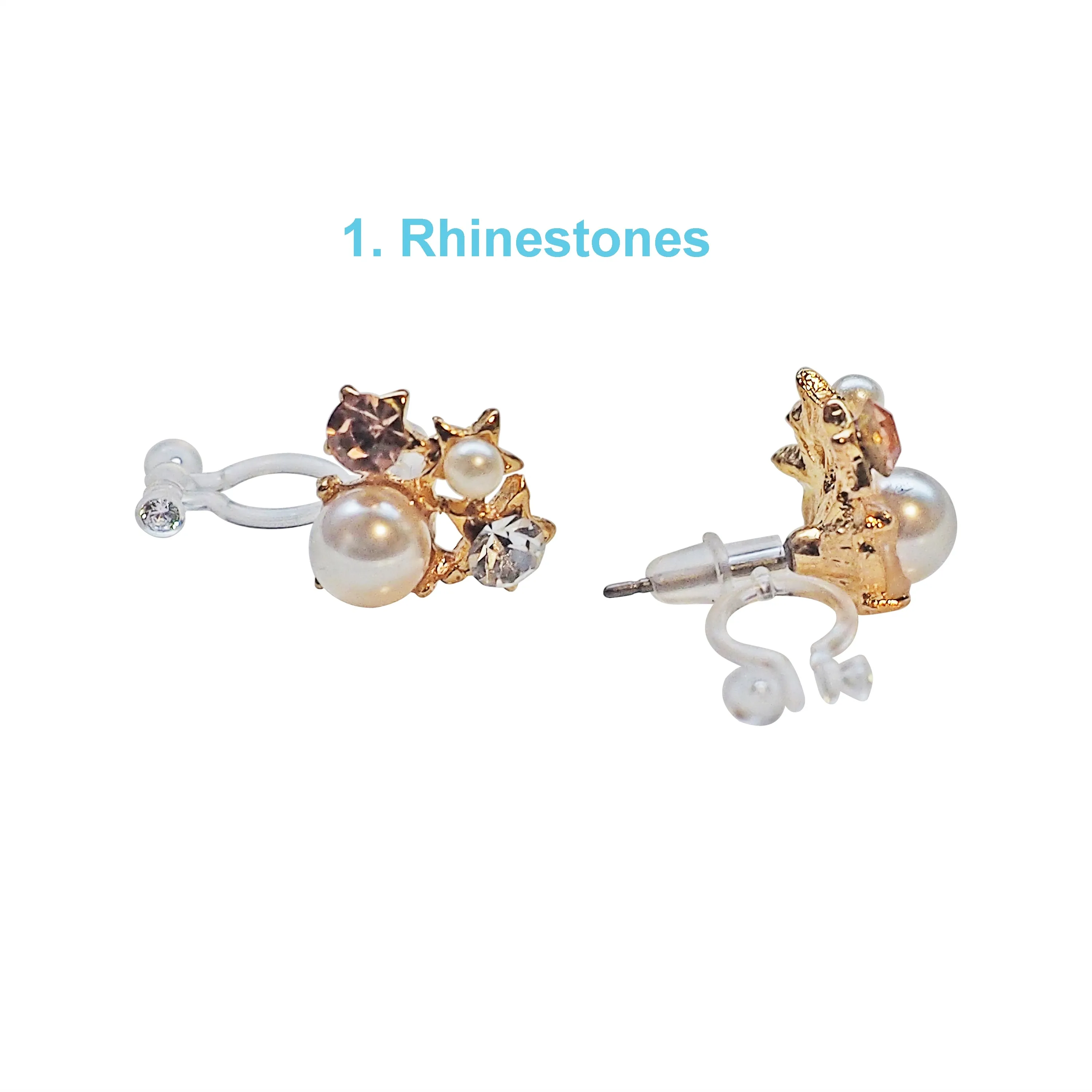 Best seller!  2 pairs of Pierced look and comfortable invisible clip on earring converters