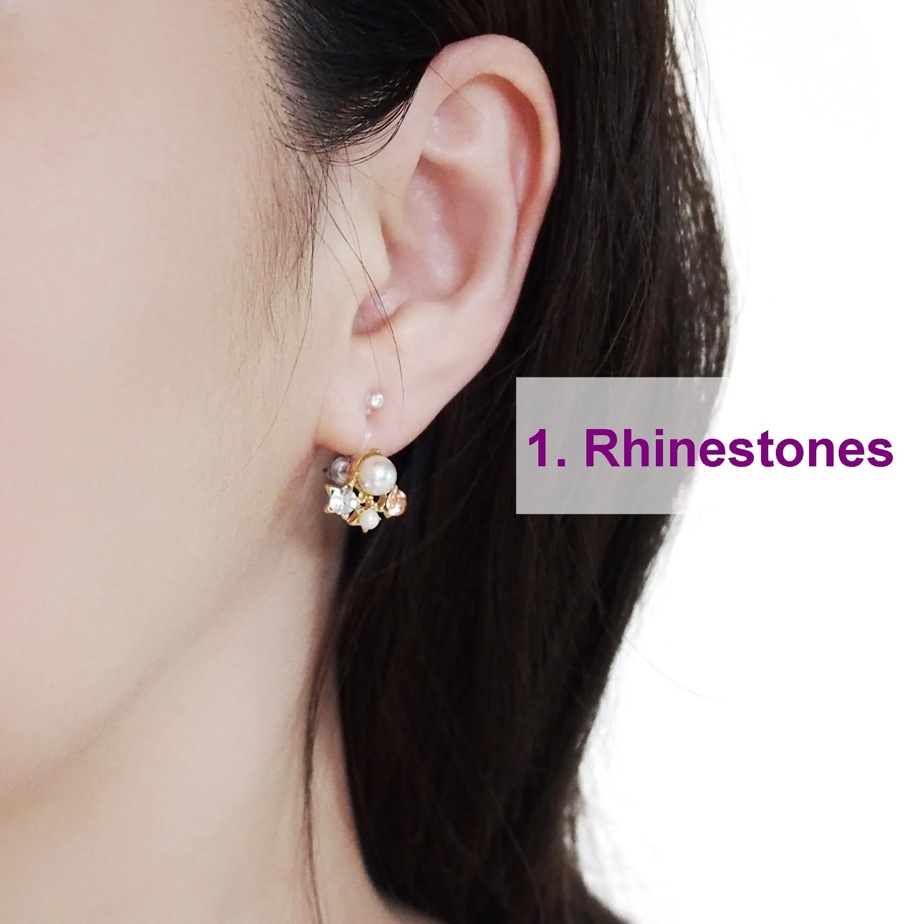 Best seller!  2 pairs of Pierced look and comfortable invisible clip on earring converters