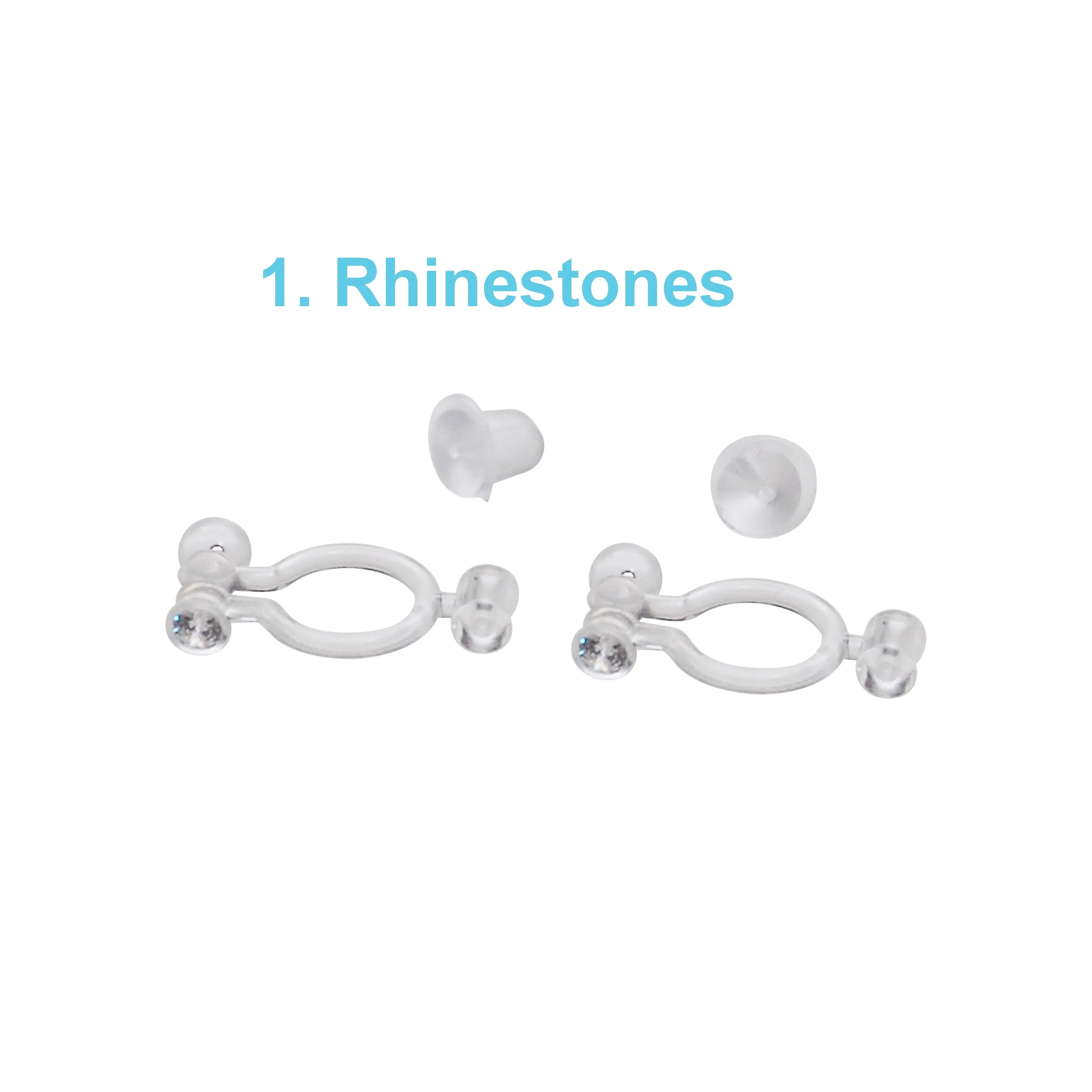 Best seller!  2 pairs of Pierced look and comfortable invisible clip on earring converters