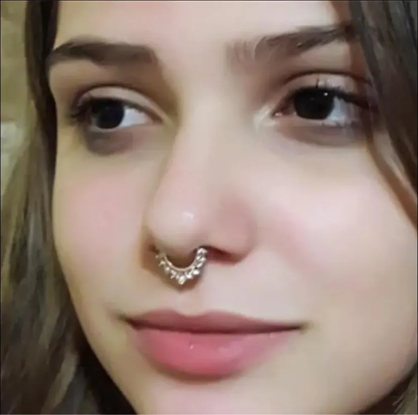 Black Clip-On Septum Ring