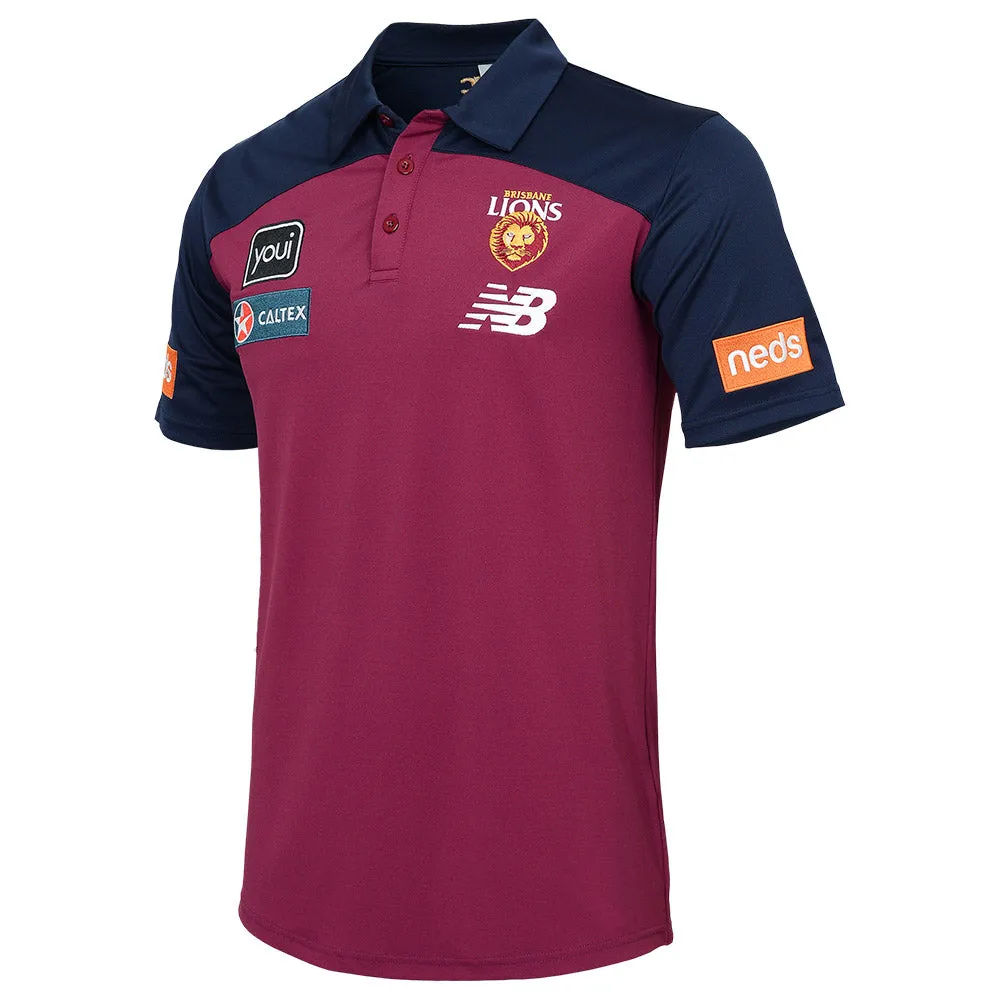 Brisbane Lions 2023 Mens Media Polo