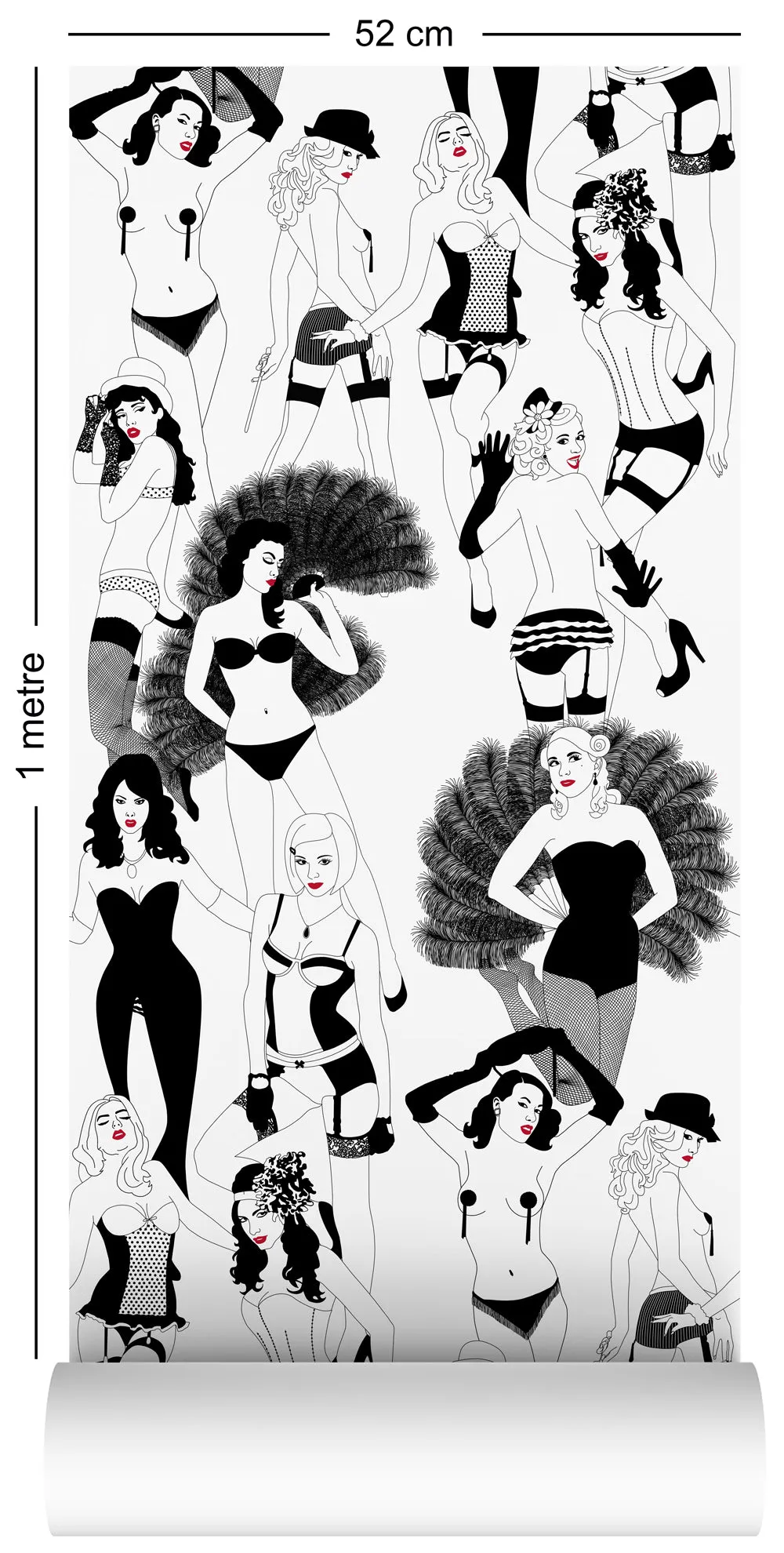 Burlesque (Red Lips) - Wallpaper