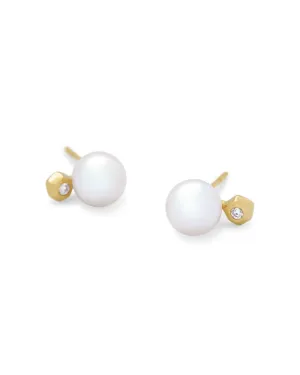 Cathleen 14k Yellow Gold Stud Earrings