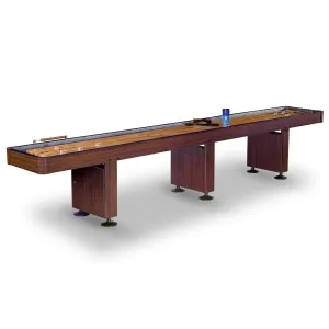 Challenger Shuffleboard Table - Walnut Finish