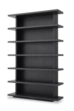 Charcoal Gray Oak Bookcase | Eichholtz Malibu