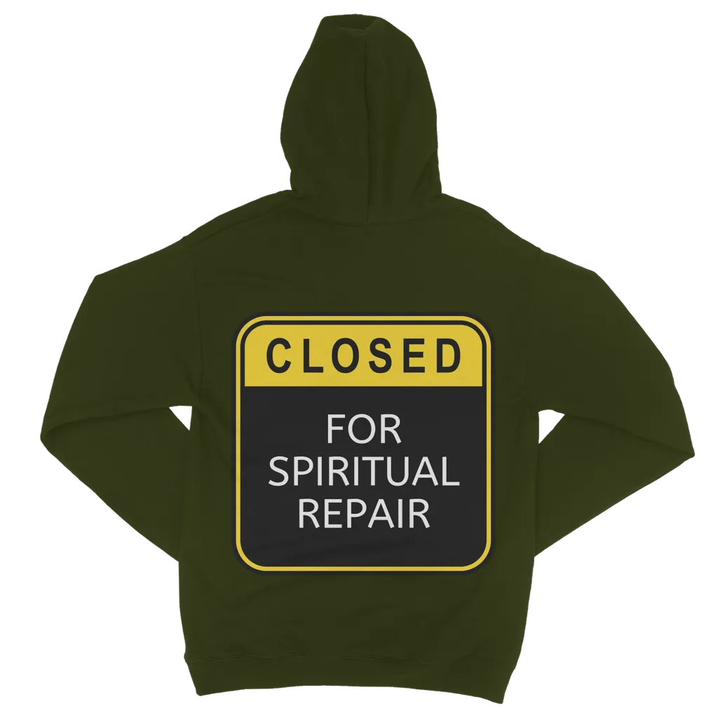 Closed for Spiritual Repair Classic Adult Zip Hoodie