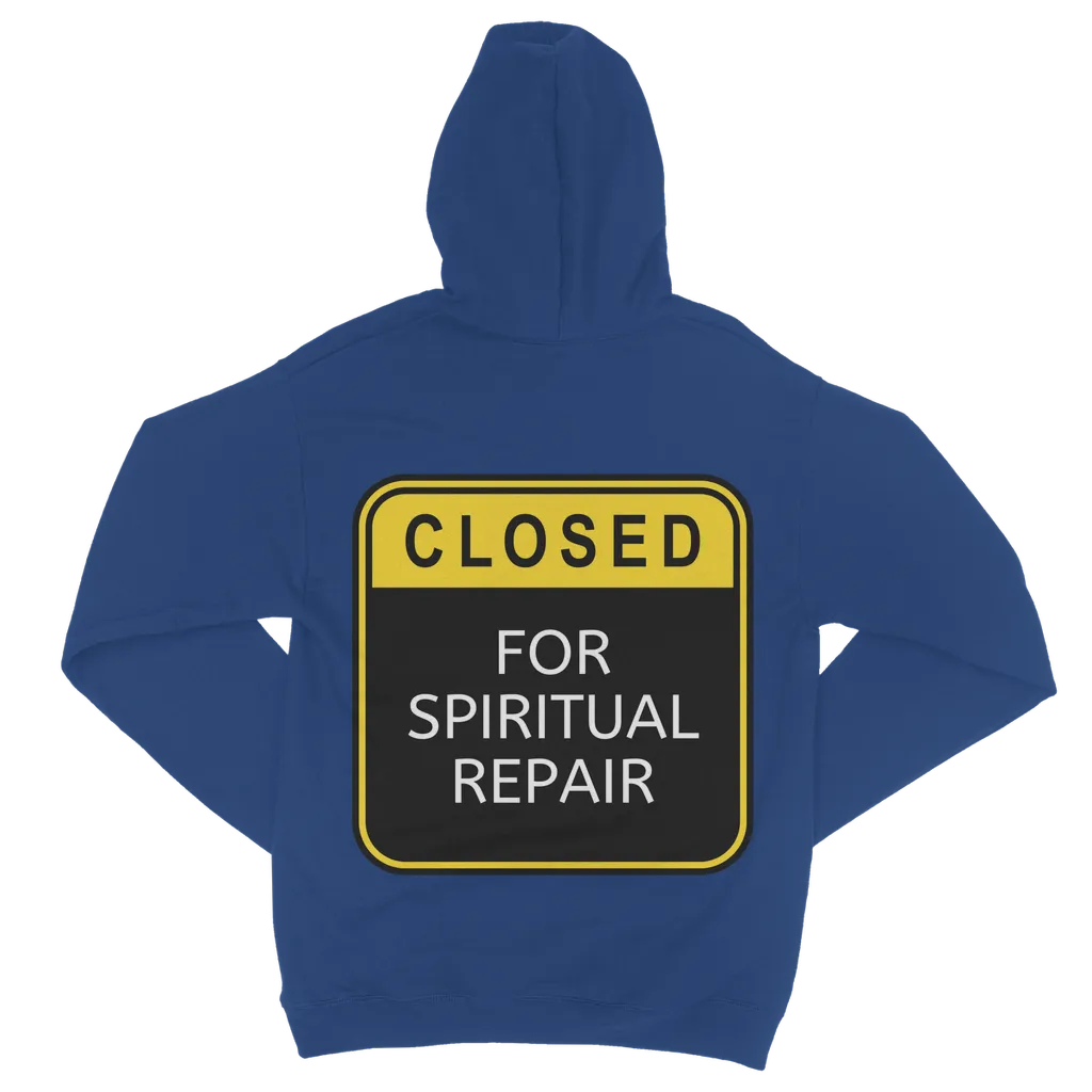 Closed for Spiritual Repair Classic Adult Zip Hoodie