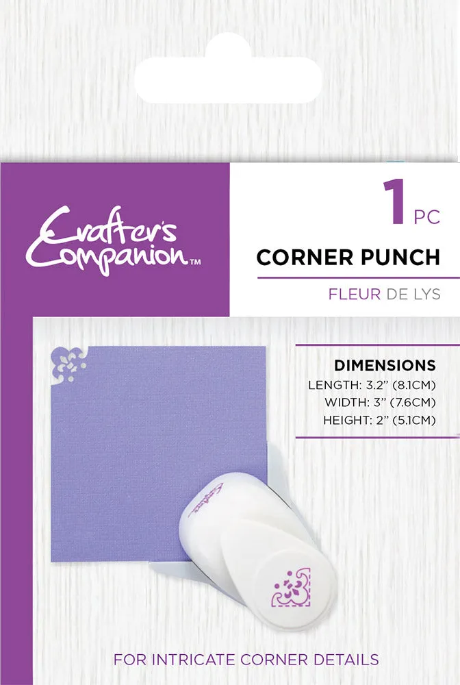 Crafters Companion Corner Punch – Fleur de Lys