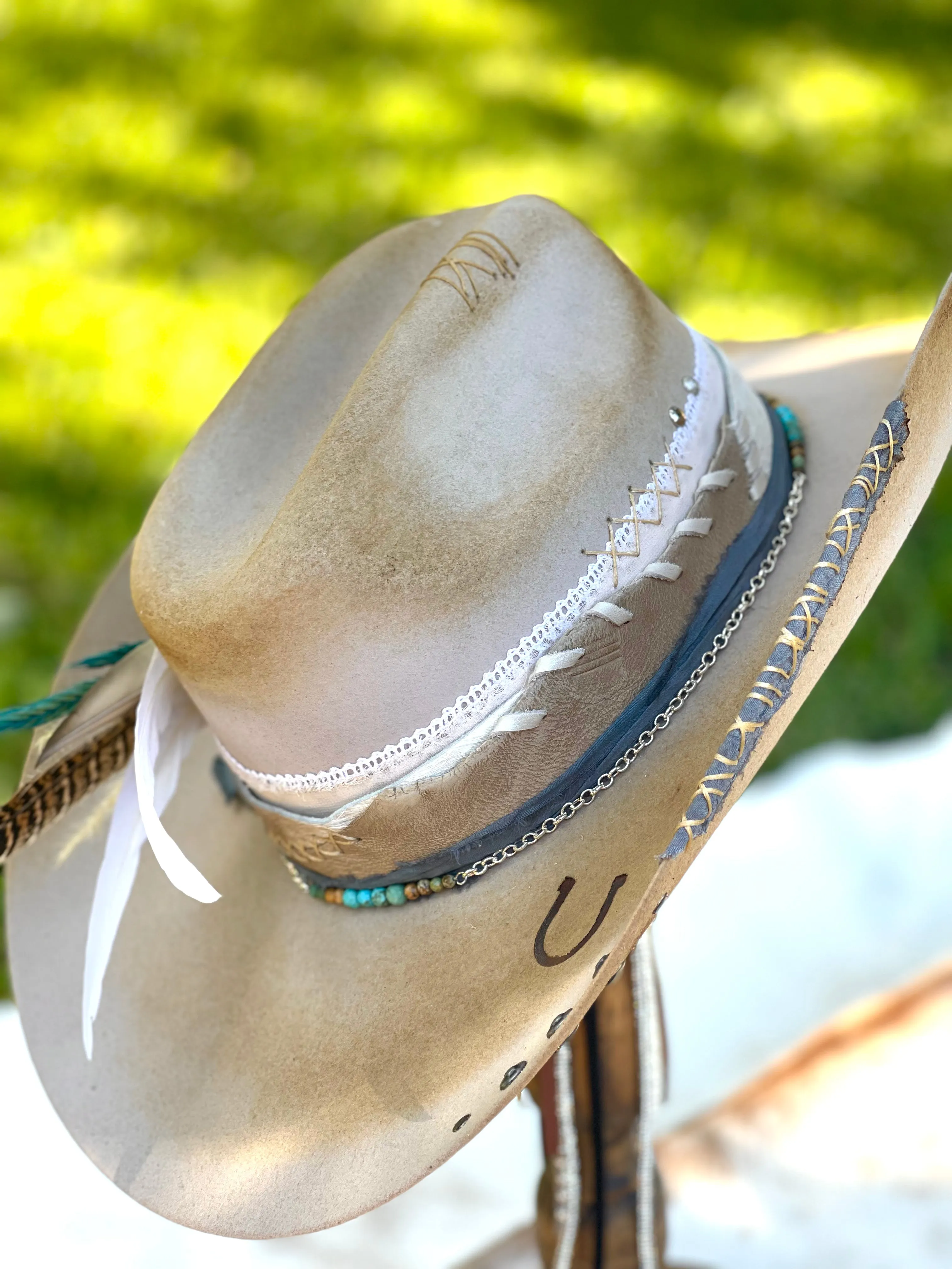 Customized Cowboy Hat - Turquoise Dream