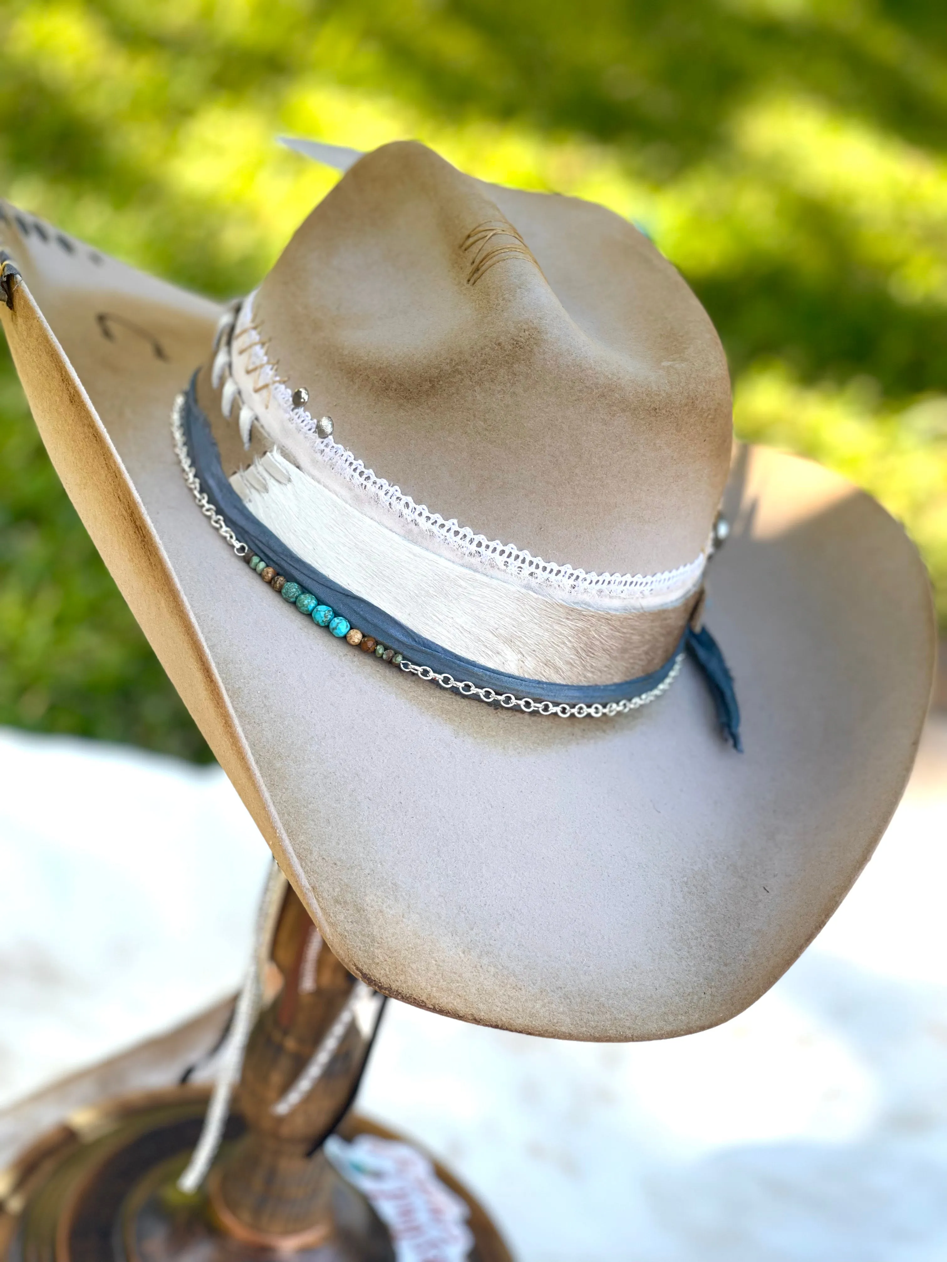 Customized Cowboy Hat - Turquoise Dream