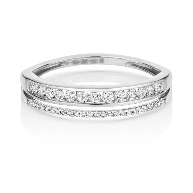 Diamond Jewellery 9ct White Gold Split Eternity Ring RD802W