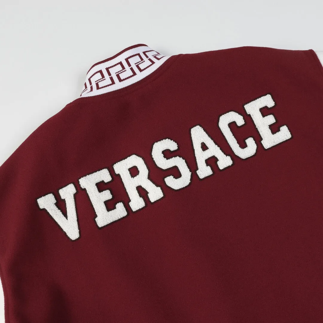 Donatella Red Versace Varsity Jacket