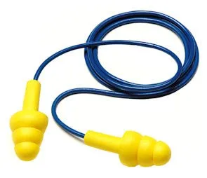 Earplugs 3M™ E-A-R™ UltraFit Corded "Reusable" 340-4004 Poly Bags - Single Pair (NRR25)