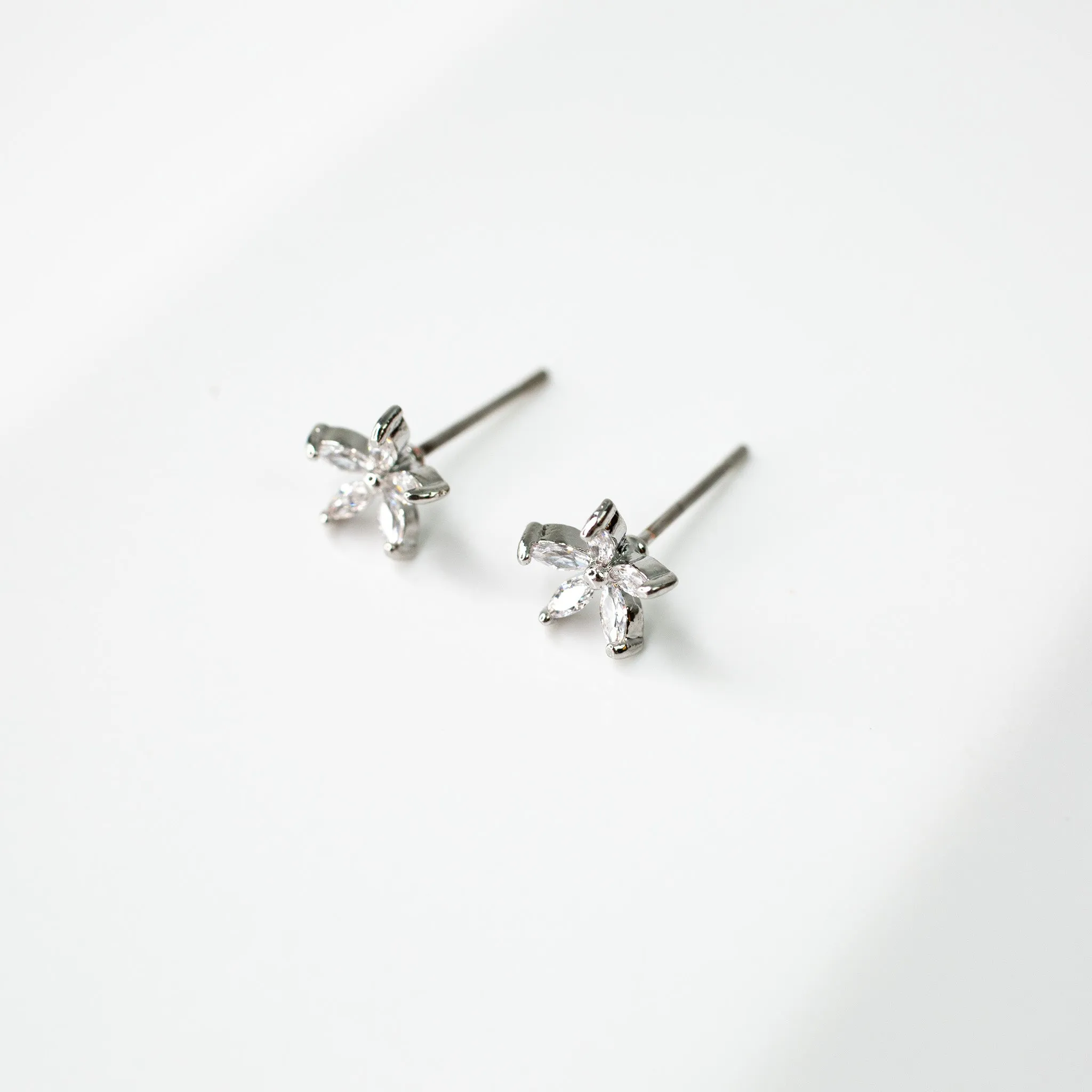 Flora Crystal Stud Earrings