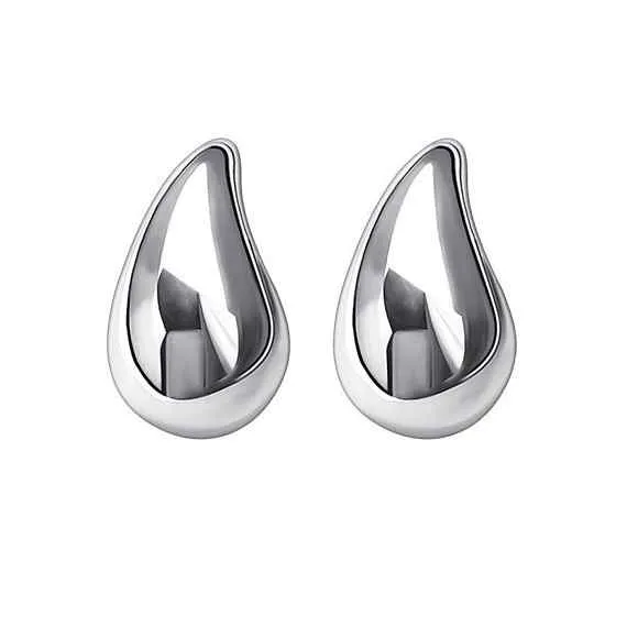 Gold / Silver Teardrop Screw-Back Clip On Earrings