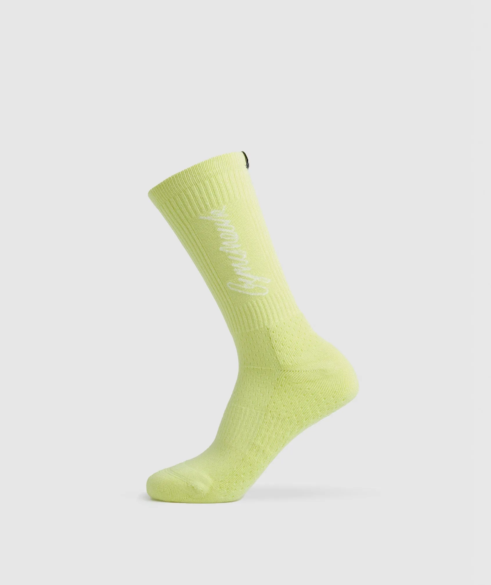 Gymshark Handwriting Sock - Firefly Green/White