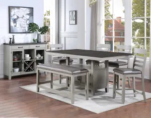 Hyland Gray Counter Dining Set