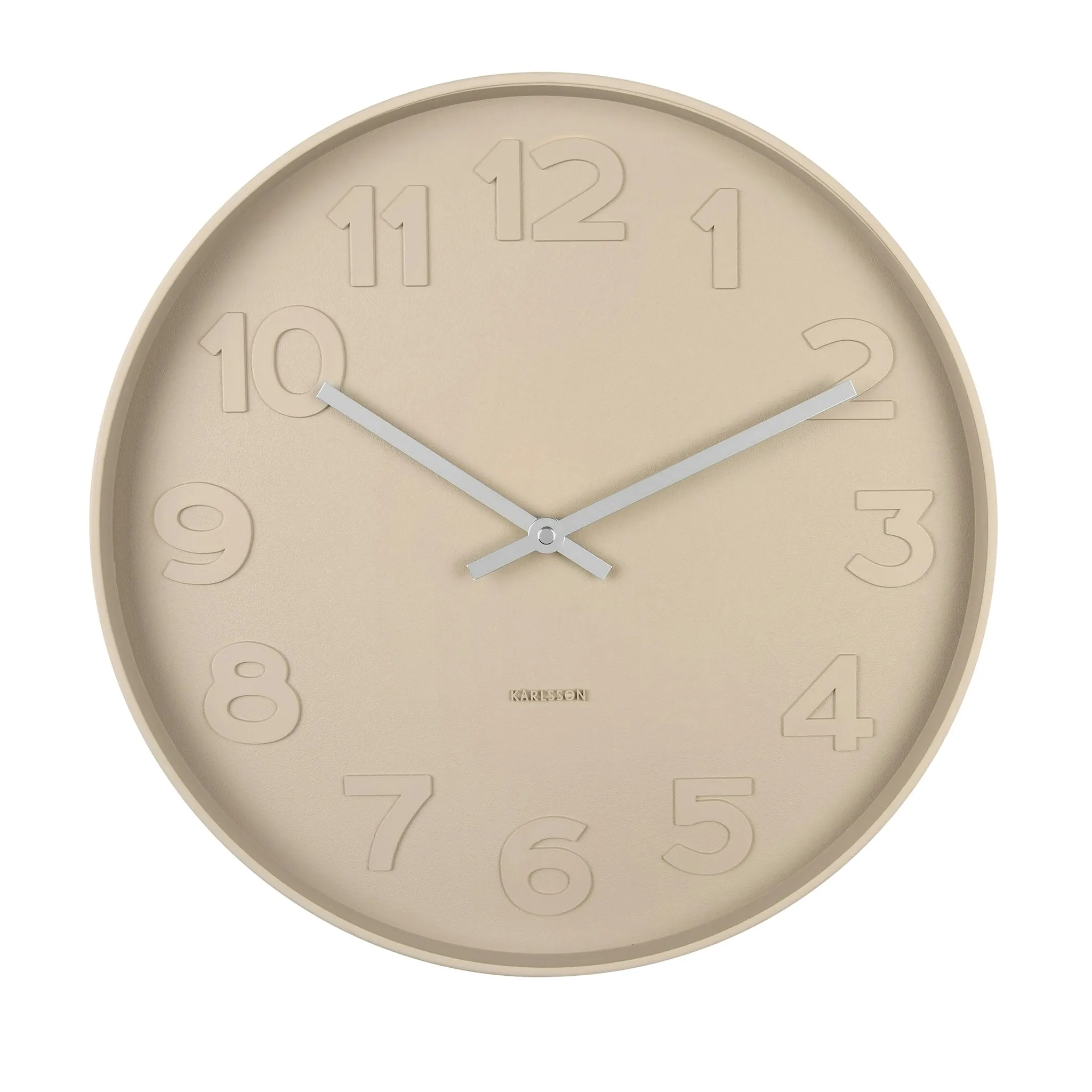 Karlsson Mr Brown Wall Clock Sand Brown 38x38x6cm