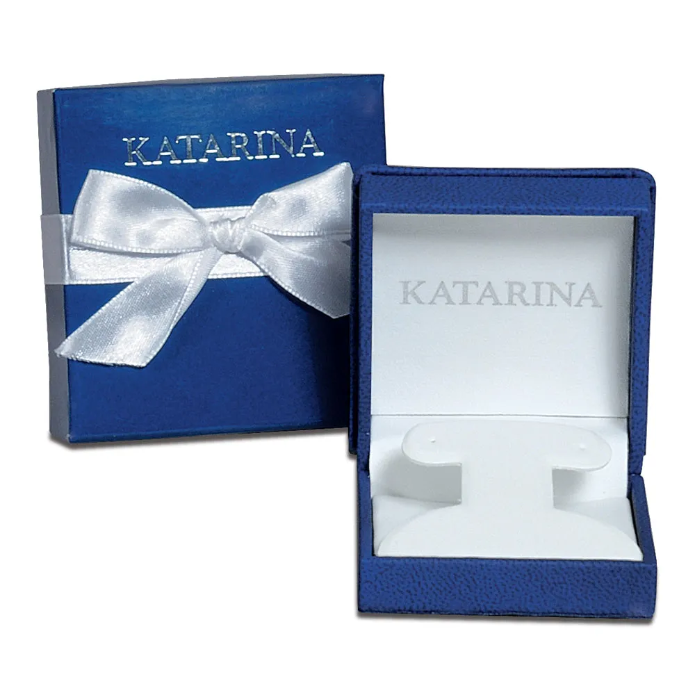 KATARINA Diamond Halo Earrings with Center Diamond (1/2 cttw GH, I2/I3)