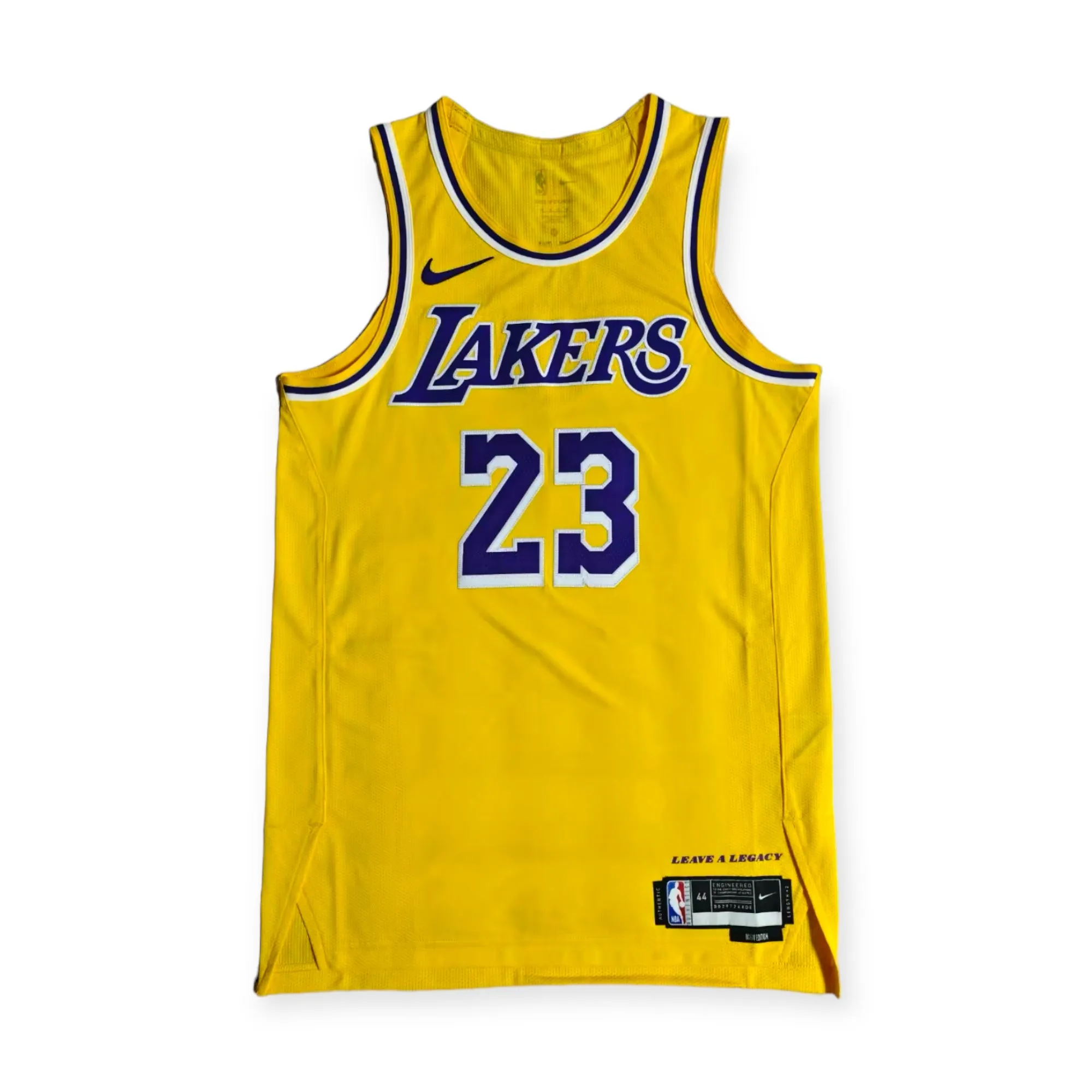 LeBron James Los Angeles Lakers 2023-2024 Icon Edition Nike Authentic Jersey - Yellow #23