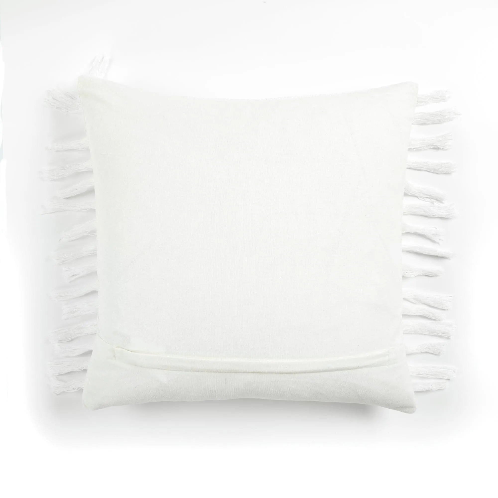 Linear Tassel Cotton Decorative Pillow Cover