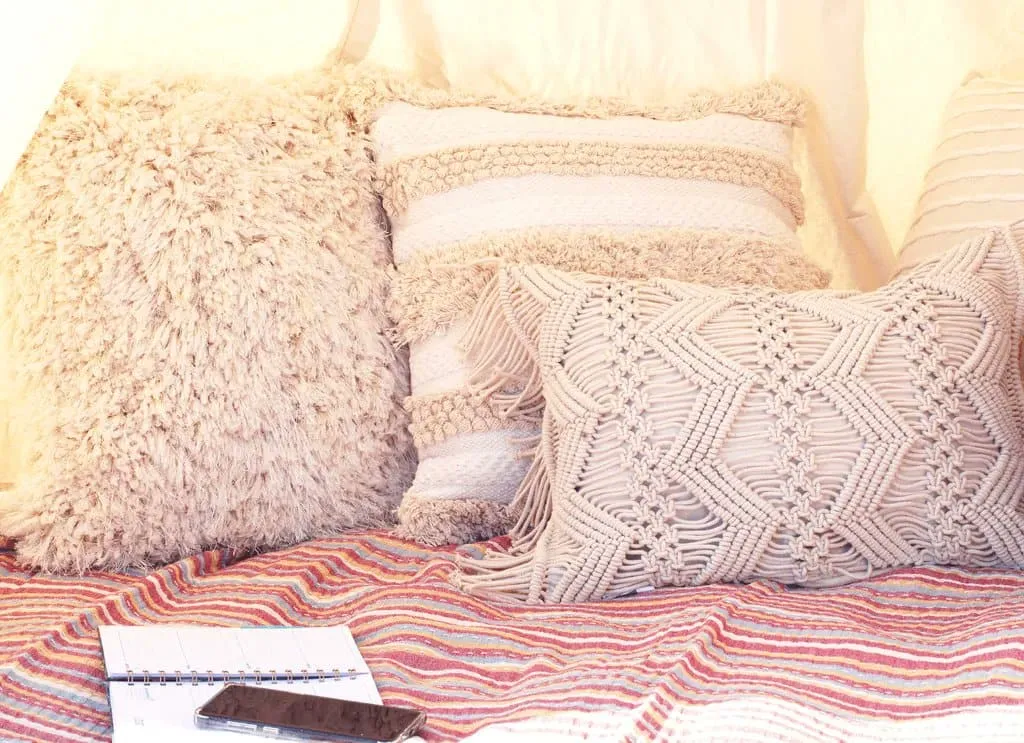 Linear Tassel Cotton Decorative Pillow Cover