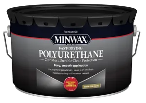 Minwax 71059000 Polyurethane, Semi-Gloss, Liquid, Clear, 2.5 gal, Can