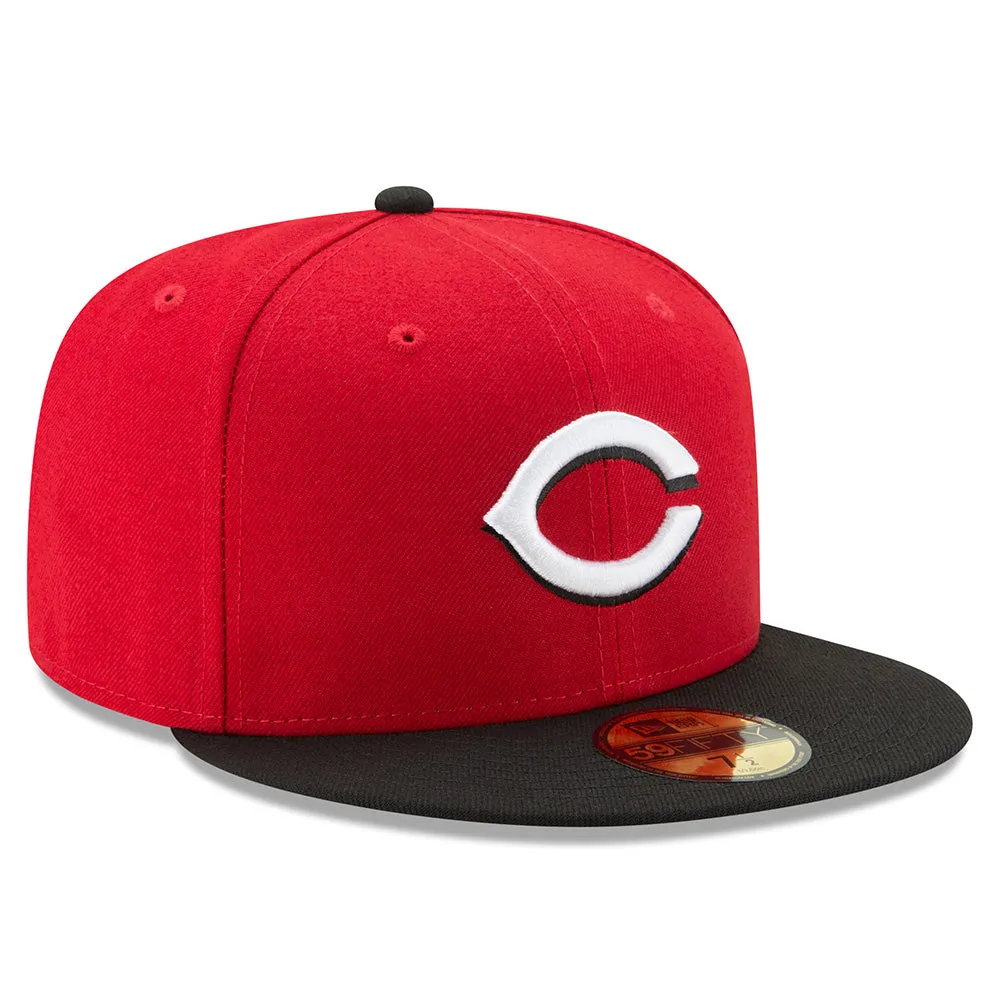 MLB Cincinnati Reds New Era Authentic Collection Road On-Field 59FIFTY Fitted Hat