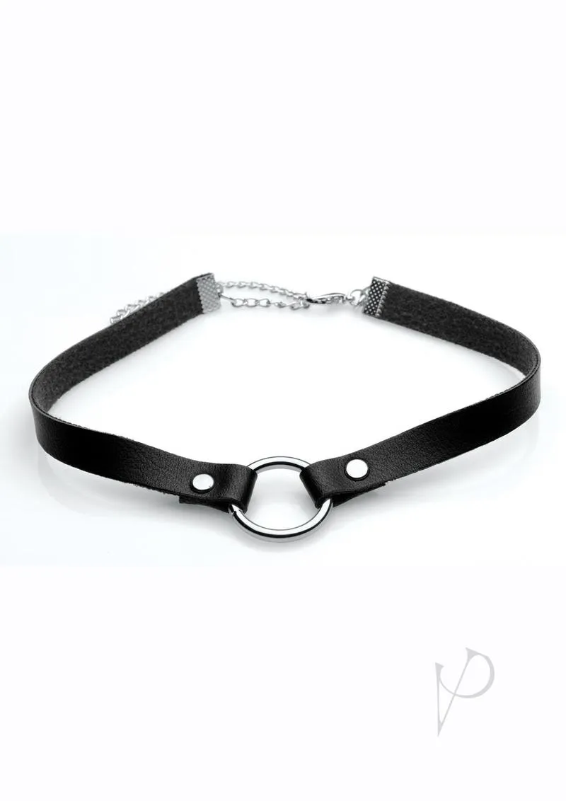 Ms Silver Ring Slim Choker