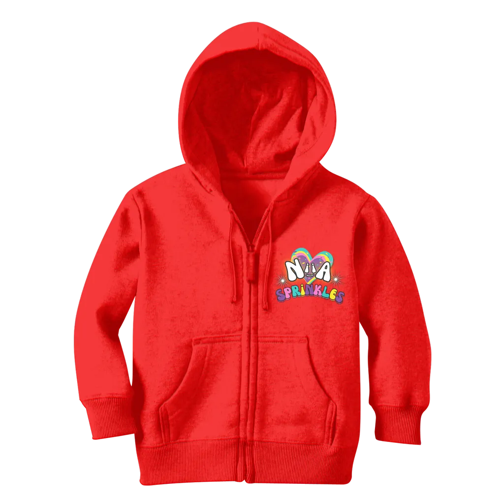 Niia Sprinkles Classic Kids Zip Hoodie