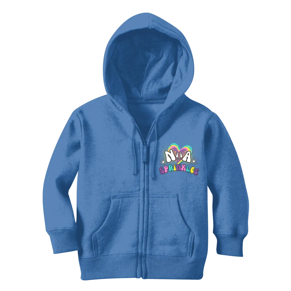 Niia Sprinkles Classic Kids Zip Hoodie