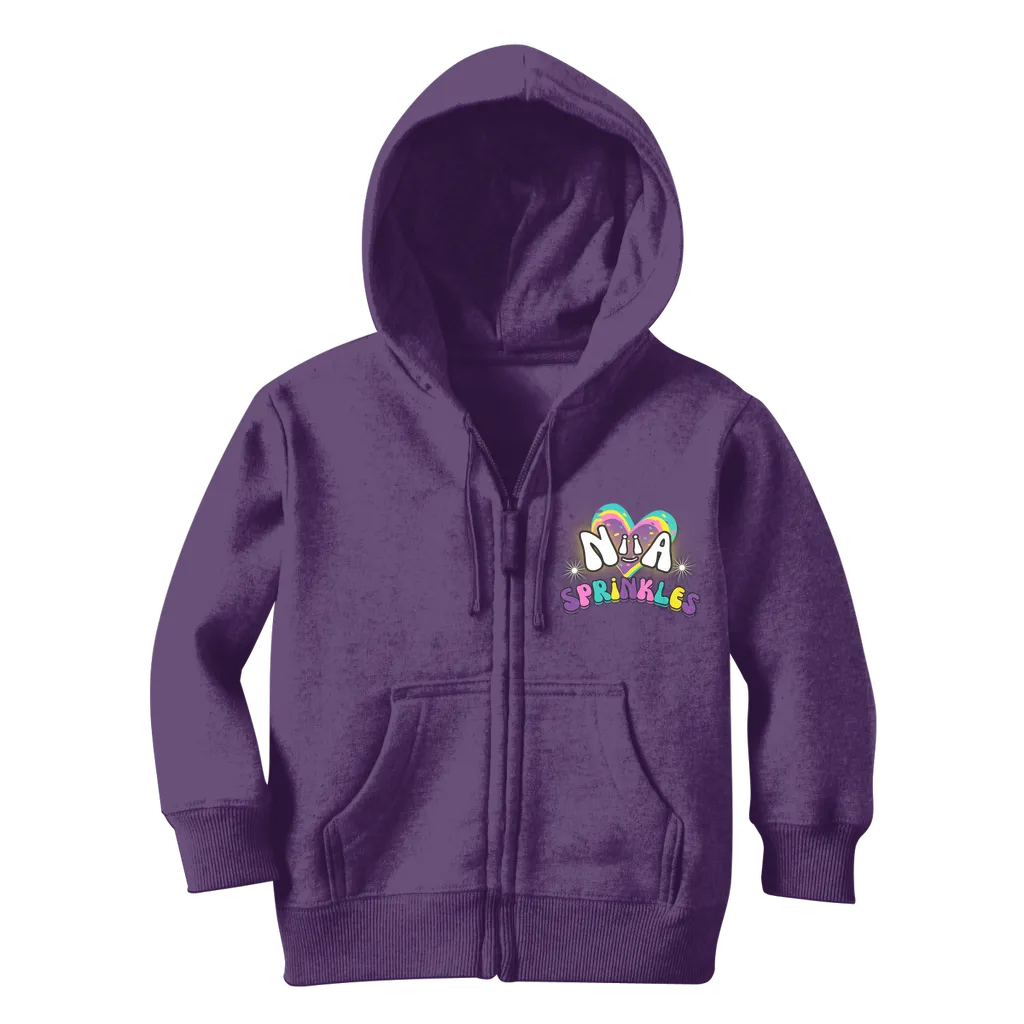 Niia Sprinkles Classic Kids Zip Hoodie