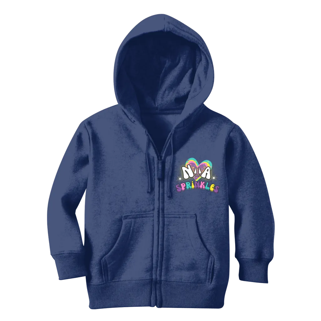 Niia Sprinkles Classic Kids Zip Hoodie