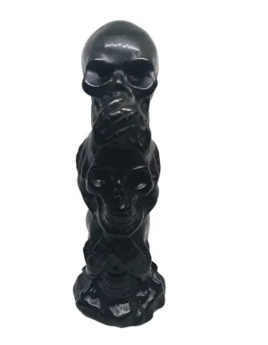 Obsidian Crystal Hear No Evil See No Evil Speak No Evil Tower