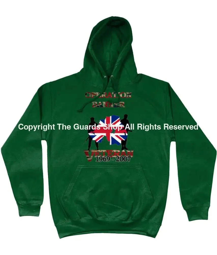 OP BANNER VETERAN 1969 to 2007 FRONT PRINTED HOODIE