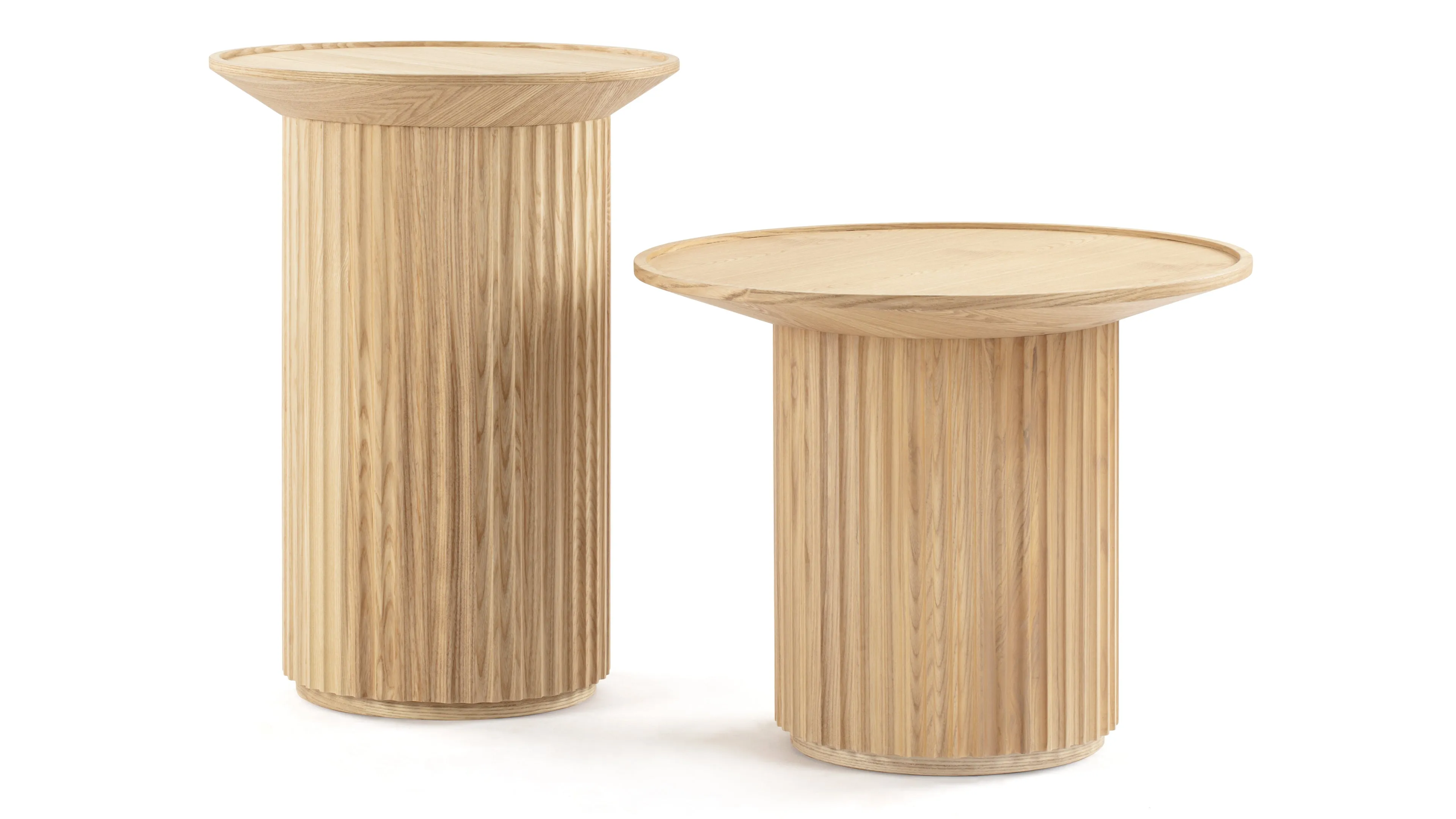 Otto - Otto Side Table, Short, Natural Ash