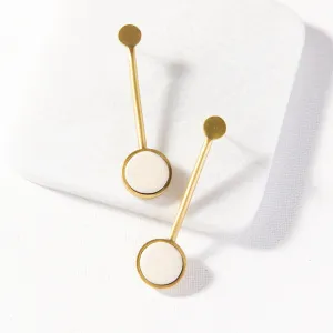 Pendulum Earrings in Ivory