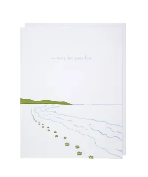 Pet Paw Prints - Dog Sympathy Card