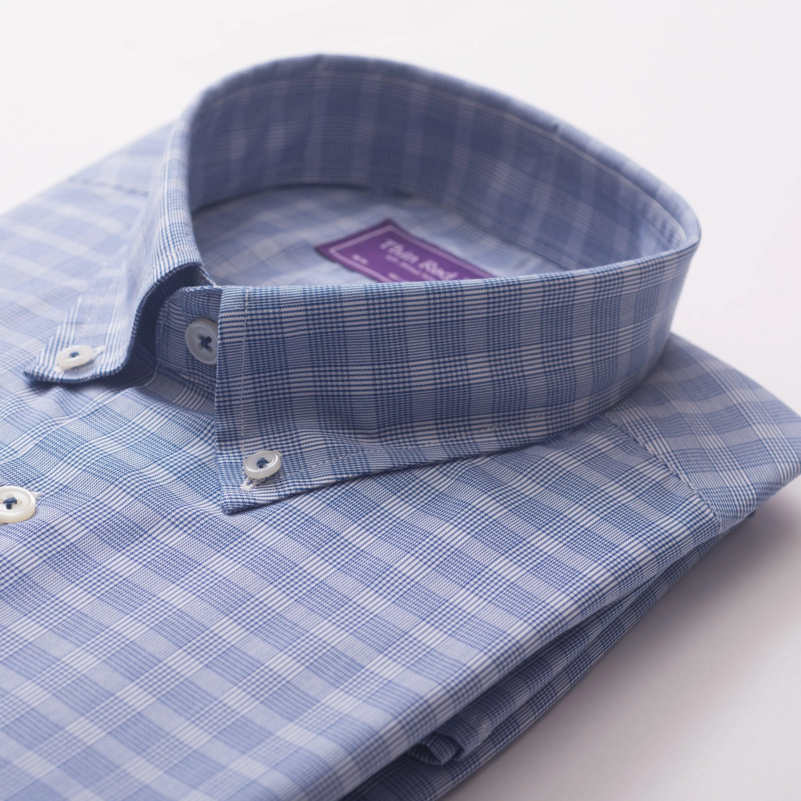 Prince Of Wales Royal Blue Casual Shirt