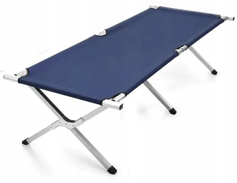 Promis Camping, Tourist And Camping Bed, Foldable, Navy Blue