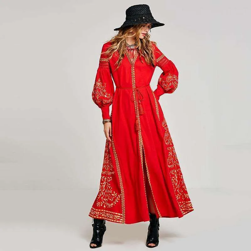 Red Moroccan Nights Dress