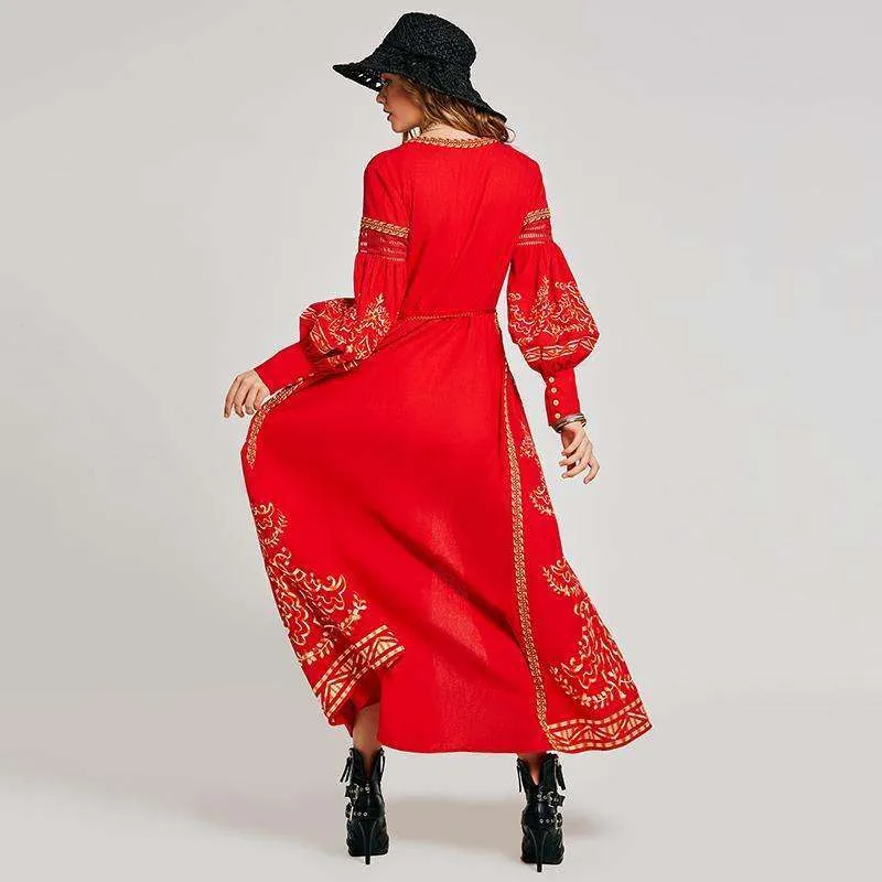 Red Moroccan Nights Dress