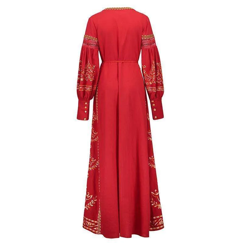 Red Moroccan Nights Dress