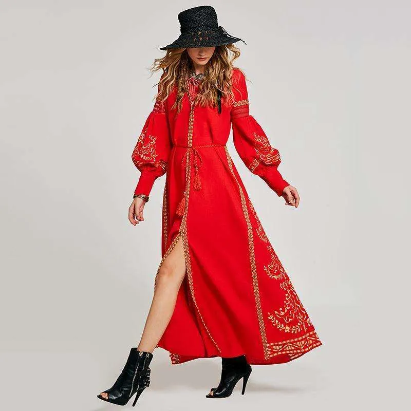 Red Moroccan Nights Dress