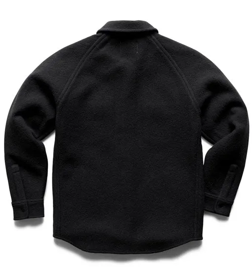 Reigning Champ Wool Overshirt Black